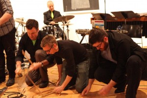 So Percussion, Bobby Previte, and Doug Perkins at the 2012 L&L. (Janette Beckman)